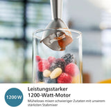 Philips 5000-Serie Stabmixer - 1200W Leistung. Promix-technologie. Led Geschwindigkeitsanzeiger. Stufenlose Geschwindigkeitseinstellung. Compact ontwerp. Leicht Zu Reinigen. Schwarz (HR2681/00) Keuken Naty Shop