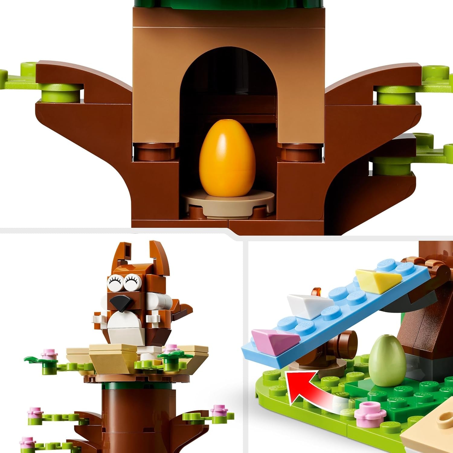 LEGO Spring Dierenspeeltuin, Vogel- en Eekhoornbouwset, Boomhutspeelset voor kinderen, Cadeau-idee voor 8-jarige jongens en meisjes, Dierenset, Dierenfigurenspeelgoed 40709 Bouwsets Beuche bij LEGO-Store