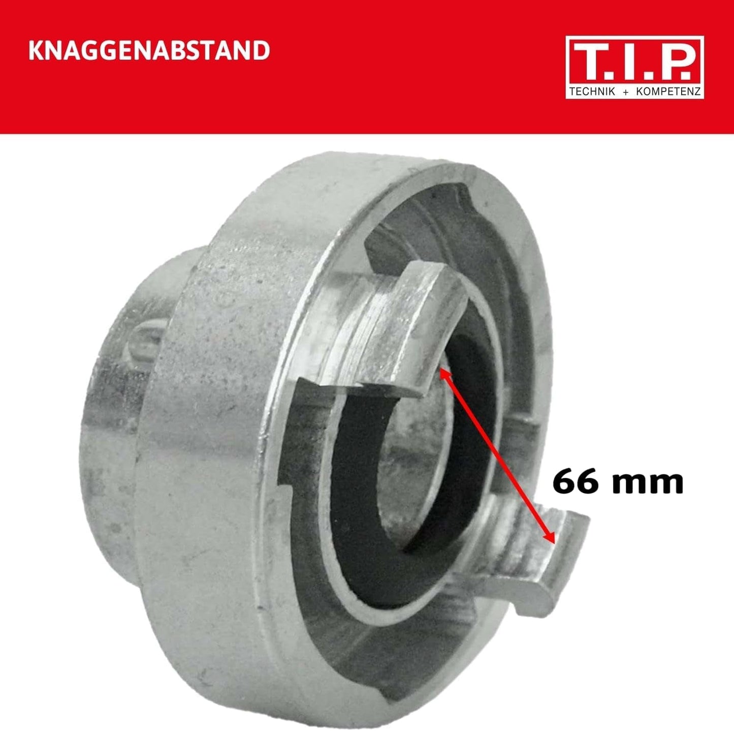 Storz TYPE C 52 koppeling, 2" binnendraad, voor buizen en fittingen met nitril O-ring voor zuig- en drukinzetstukken, gemaakt van aluminium, 31092