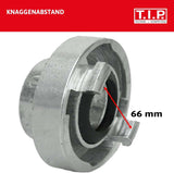 Storz TYPE C 52 koppeling, 2" binnendraad, voor buizen en fittingen met nitril O-ring voor zuig- en drukinzetstukken, gemaakt van aluminium, 31092
