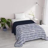 Fantasie Italiaans beddengoed Microvezel Zomer 1,5 bedden Murrine Quilts & Quilts Naty Shop Gestreepte Jeans 1 Posto E Mezzo