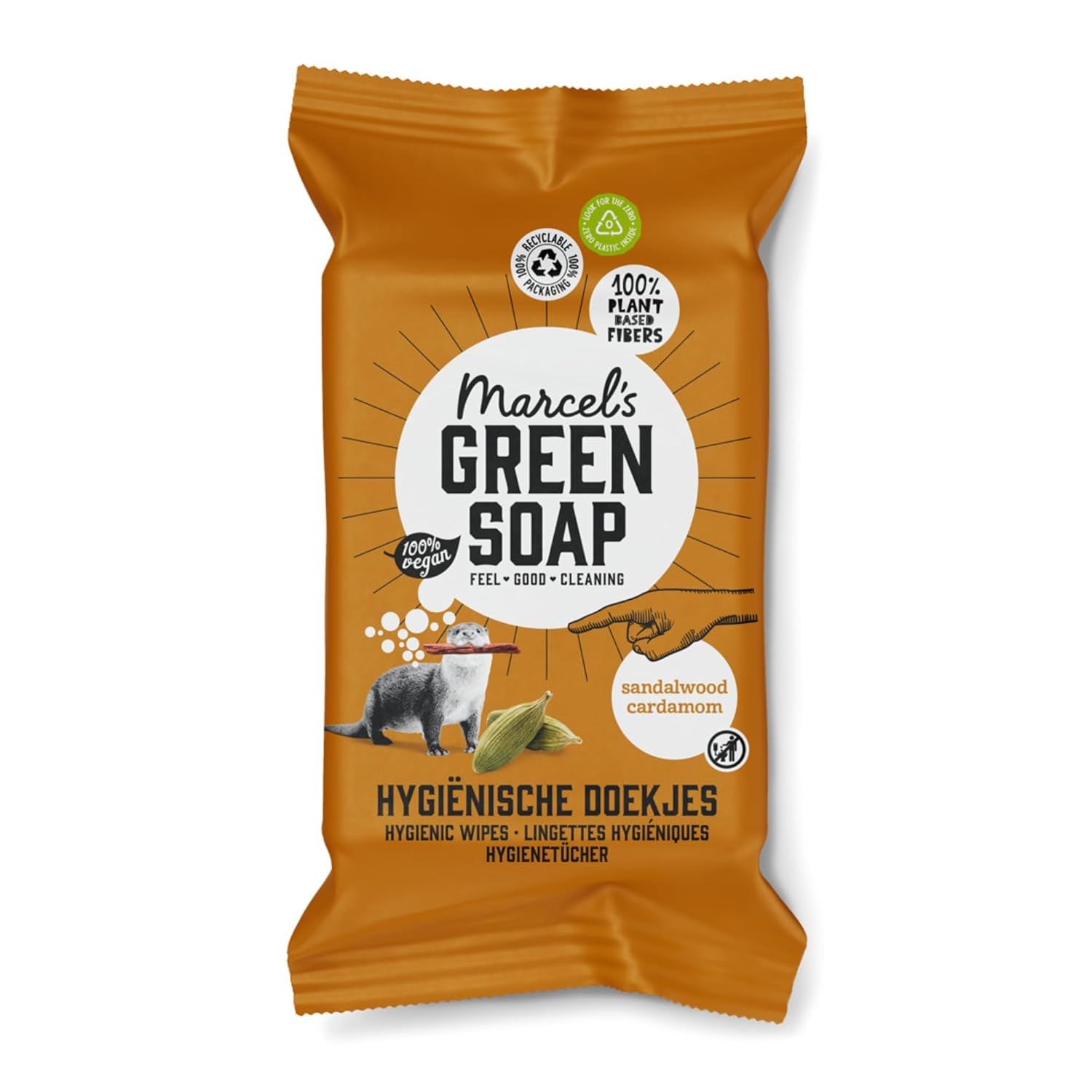 Marcel's Green Soap Handdoekjes 60 Pack - Vanille & Kersenbloesem - Plantaardig - Biologisch