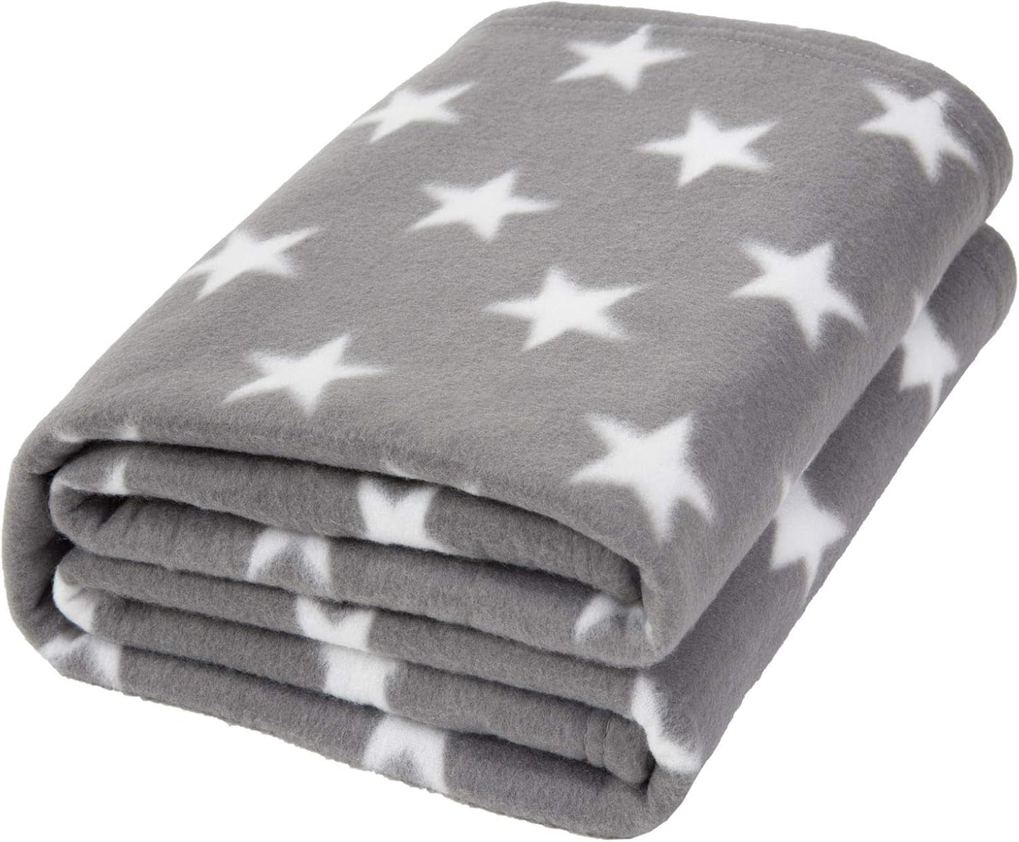 DREAMSCENE comfortabele deken donzige deken fleece deken - woonkamerdeken warm winter zacht, bankdeken, bankdeken, knuffeldeken kinderen, woonkamer & knuffeldekens 120X150Cm, bankspreideken grijze sterren Bedden en dekens Besuche den DREAMSCENE-Store Grijs-zilver 120 X 150 Cm