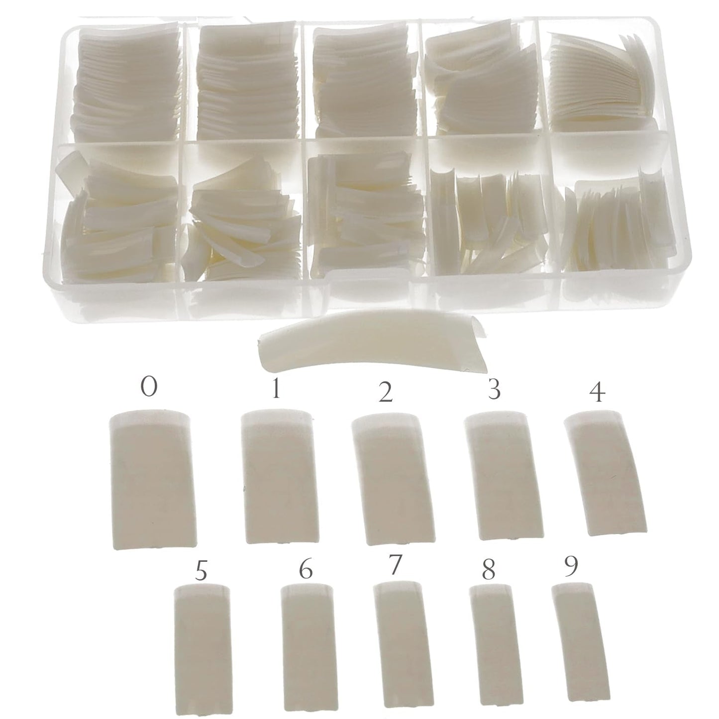 Sun Garden Nails Tipbox 500 Tips Incl. 3 tips Lijmtips Nageltips Lijm - Modellering van nagels