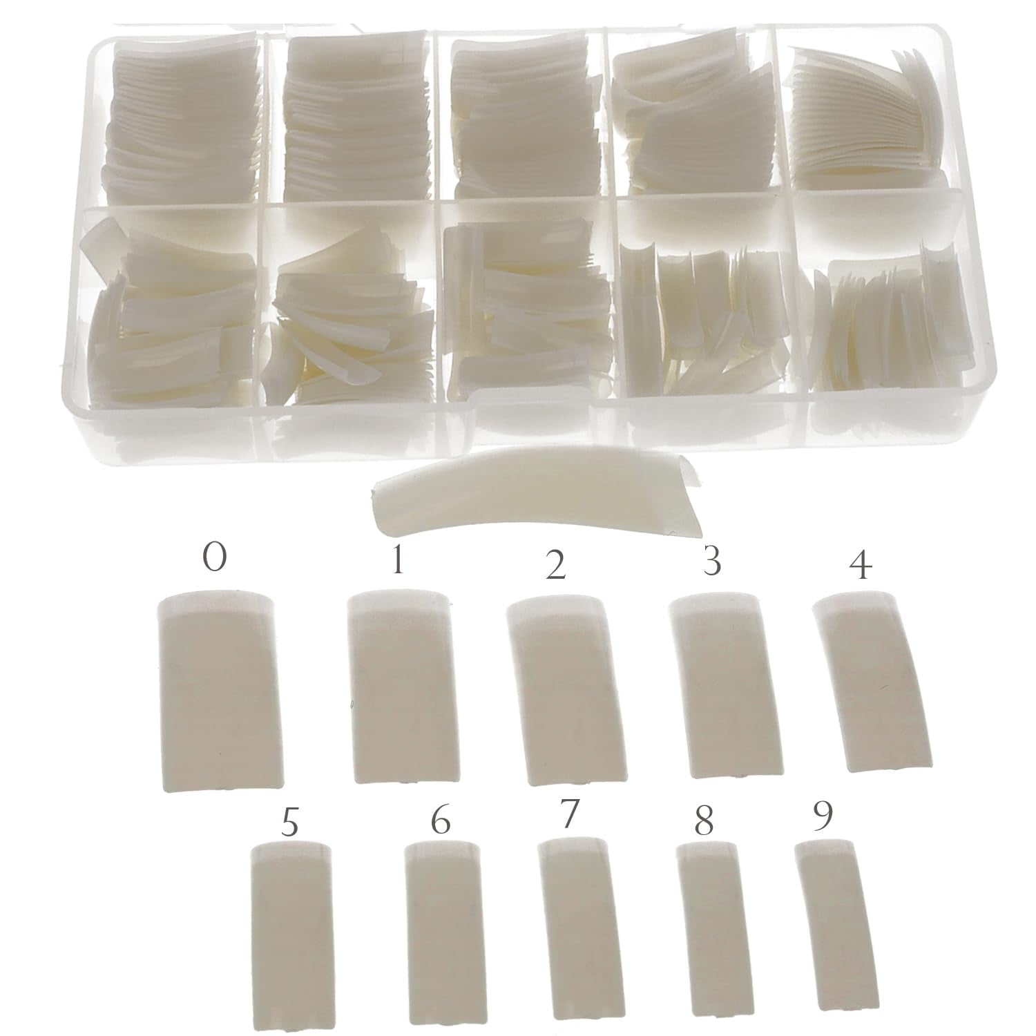 Sun Garden Nails Tipbox 500 Tips Incl. 3 tips Lijmtips Nageltips Lijm - Modellering van nagels