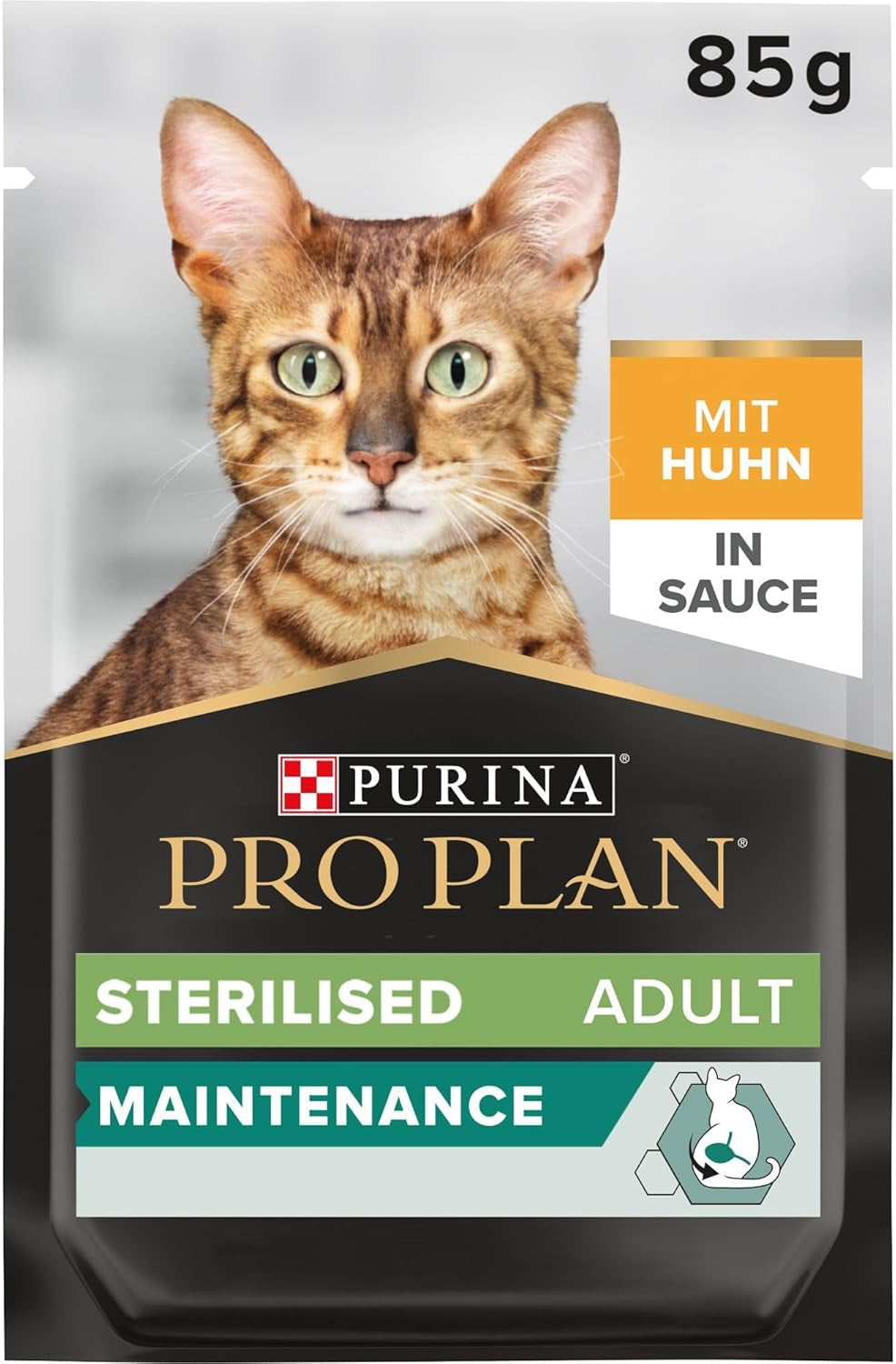 Pro Plan nat gesteriliseerd voer voor volwassen katten met kuikens, verpakking van 26 (26 x 85 g)