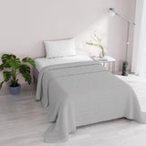 Zomerdekbed Satin Stripes, polyester, crème, 260X250 Cm Quilts en quilts Naty Shop Lichtgrijs 170X250 Cm