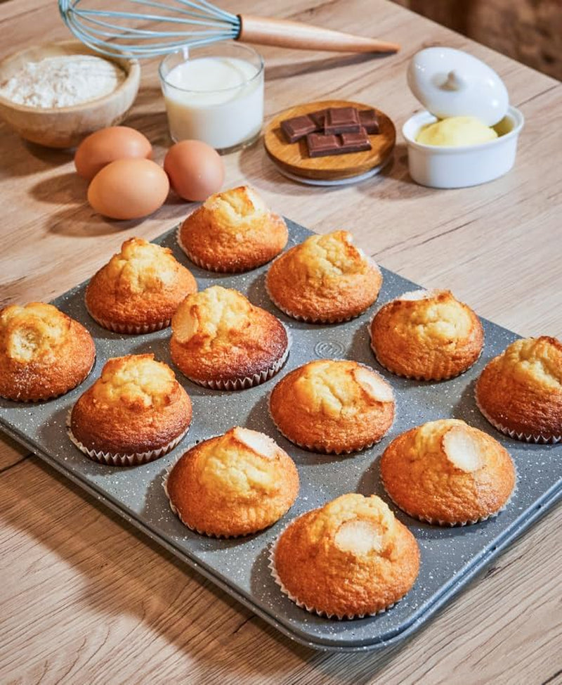 Masterchef MCA-MUF Muffinform Für 12 Cupcakes Muffinblech Aus Karbonstahl, RVS, Stahl Vormen en bakplaten Naty Shop
