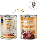 Sanabelle Gourmet Natvoer in Pot met Gans en Kip | 6 x 380 g | 2,28 kg