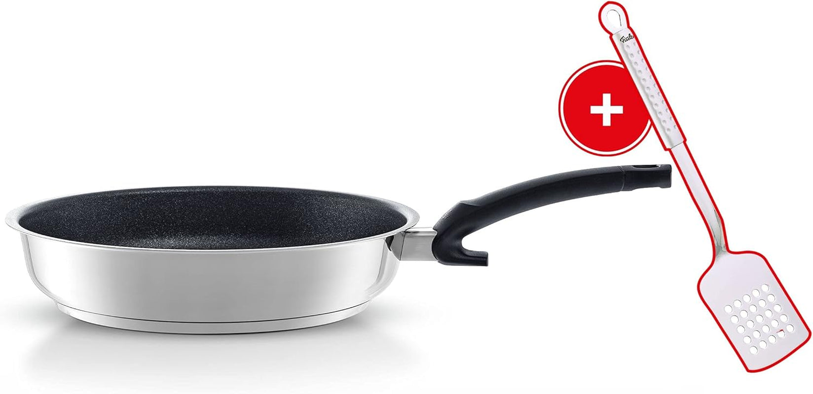 Fissler Adamant Premium, roestvrijstalen pan, antiaanbaklaag, krasbestendig - Inductiepotten en pannen Naty Shop