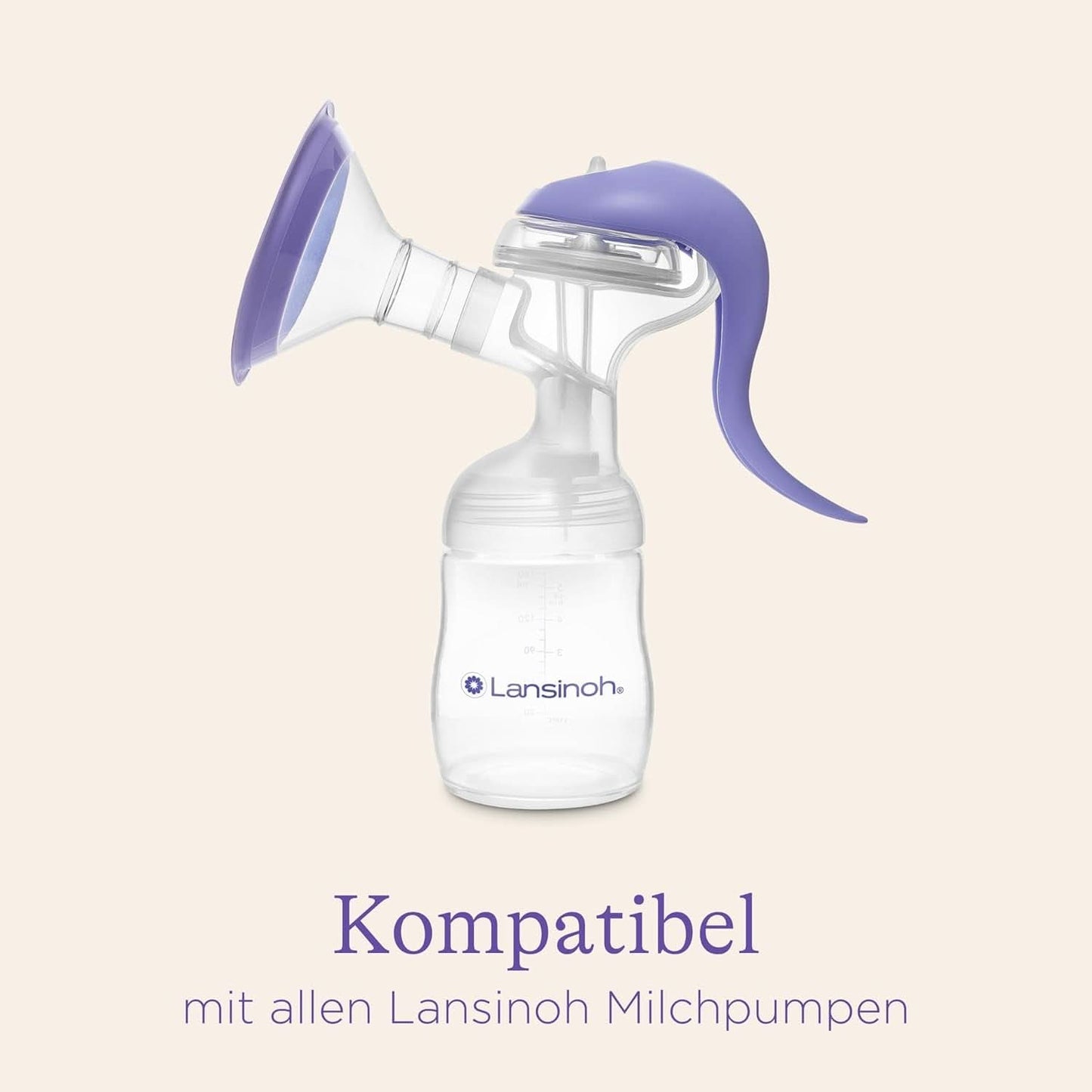 Lansinoh Muttermilchflaschen, 4 X 160 Ml - Zur Sicheren Muttermilch Austellungen - Neues Kompaktes Design Für Verbesserte Stabilität - Mit Stapelbarem Deckel Accessoires Voeding en borstvoeding Bebe Naty Shop