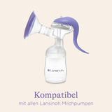 Lansinoh Muttermilchflaschen, 4 X 160 Ml - Zur Sicheren Muttermilch Austellungen - Neues Kompaktes Design Für Verbesserte Stabilität - Mit Stapelbarem Deckel Accessoires Voeding en borstvoeding Bebe Naty Shop
