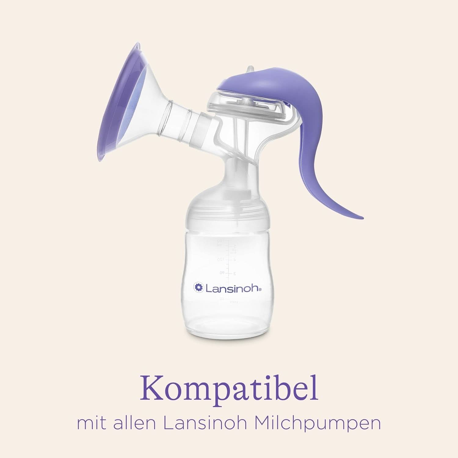 Lansinoh Muttermilchflaschen, 4 X 160 Ml - Zur Sicheren Muttermilch Austellungen - Neues Kompaktes Design Für Verbesserte Stabilität - Mit Stapelbarem Deckel Accessoires Voeding en borstvoeding Bebe Naty Shop