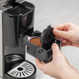 Princess 5-in-1 espressomachine met meerdere capsules - Compatibel met Nespresso, Dolce Gusto, Lavazza a Modo Mio en ESE Pads, 0,8 l capaciteit, 1450 W, zilver, zwart