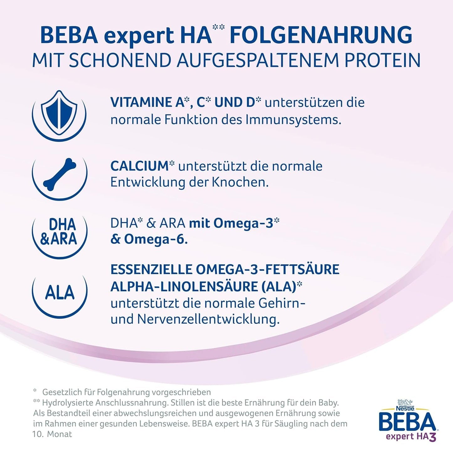 BEBA expert HA 3 Gehydrolyseerde vervolgformule, vanaf 10 maanden, 1 pakje (1 x 550 g)