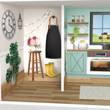 Olivia'S Little World Dreamland Boerderij Interactief houten poppenhuis voor kinderen 3 verdiepingen met 13 poppenmeubelaccessoires Wit TD-13632A Poppenhuizen Naty Shop