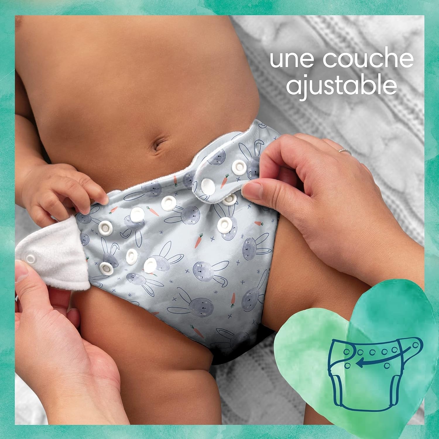 Pampers - Harmony Hybrid Starter Pack, 3 wasbare luiers + 25 wegwerptoplagen - 1 pak