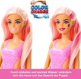 Barbie Pop Reveal Fruit - Verrassingspoppen met 8 fruitige verrassingen, waaronder een positioneerbare pop met de geur van aardbeienlimonade en een donzige puppy, vanaf 3 jaar, HNW41