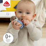 Fehn minirammelaar otter - mini-grijpspeeltje voor het rammelen, betasten en spelen met een zacht en knuffelig stoffen dier - een trouwe metgezel voor baby's en peuters vanaf 0+ maanden Babyspeelgoed Naty Shop