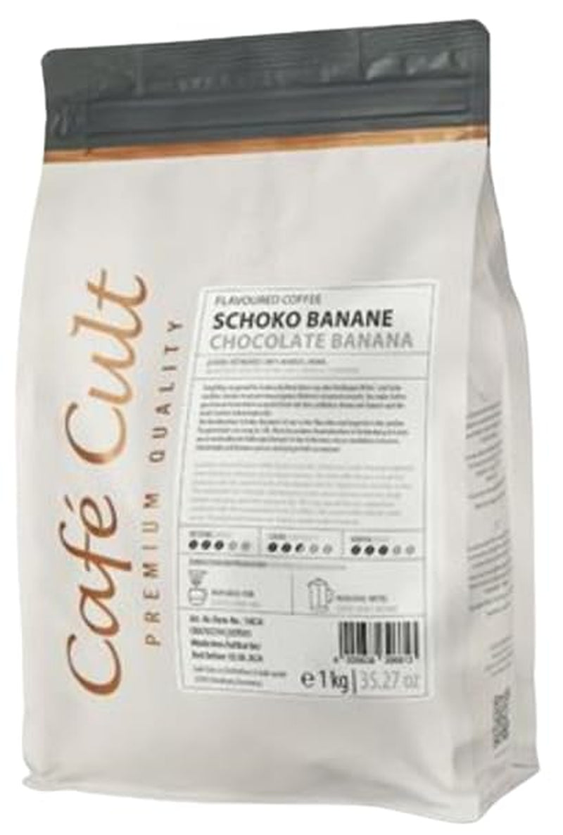® Koffie met chocolade en bananen in een zak van 1 kg, met hele bonensmaak