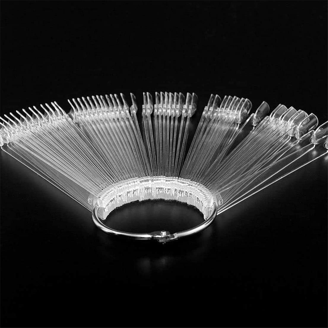 40 sticks voor kunstmatige nagellakcapsules, praktische ventilator, nail art (40, transparant)