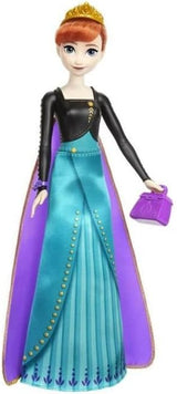 Mattel Disney The Ice Queen Anna Fashion Doll Set, Spin & Reveal met 11 verrassingen, waaronder 5 accessoires, 5 stickers en een speelscène, geïnspireerd op de Disney-film HXD27 Naty Shop Dolls