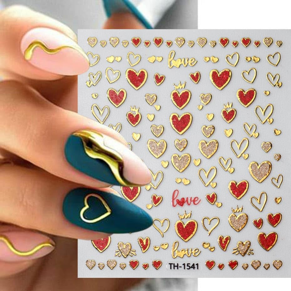 JMEOWIO Nagelsticker Mond Stern 10 Blatt Nail Art Sticker Selbstklebend Nagelaufkleber Decoratie Nageldesign Zubehör
