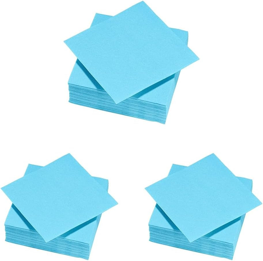 - Tex Touch papieren servetten - Roze kleur - Fsc®-gecertificeerde servetten - Recyclebaar en biologisch afbreekbaar - Pak van 50 roze servetten maat 24 X 24 Cm