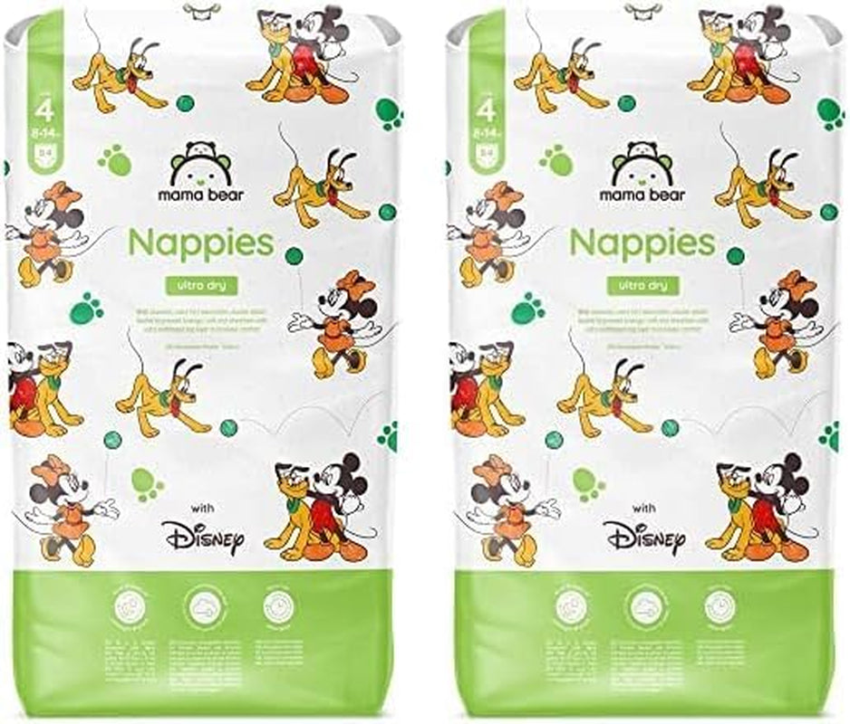 Amazon-merk: Mama Bear Disney Ultra Dry-luiers, maat 3 (4-9 kg) - maanddoos, wit, 172 stuks (2 verpakkingen van 86)