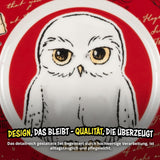 Harry Potter 3-delig servies, rood, porseleinen ontbijtservies met bord Ø 19 cm, mok 220 ml en kom 330 ml, servies