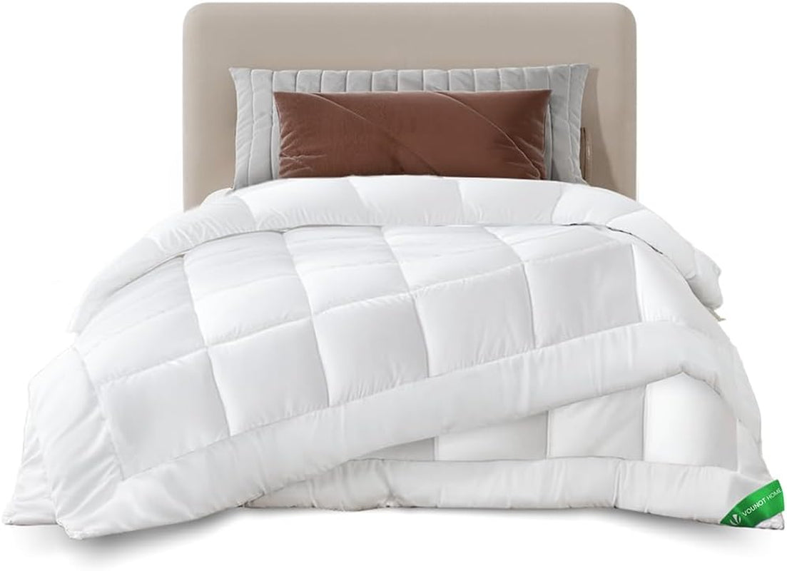 VOUNOT Dekbed 155X200Cm, 4 Seizoenen Winter Dekbedset van 2 500GSM, bestaande uit 2 aan elkaar geknoopte dekbedden Aanpasbaar dekbed voor zomer en winter, Oeko-Tex Standaard dekbedden en dekbedden Naty Shop 4 seizoenen deken set van 2 155X200Cm