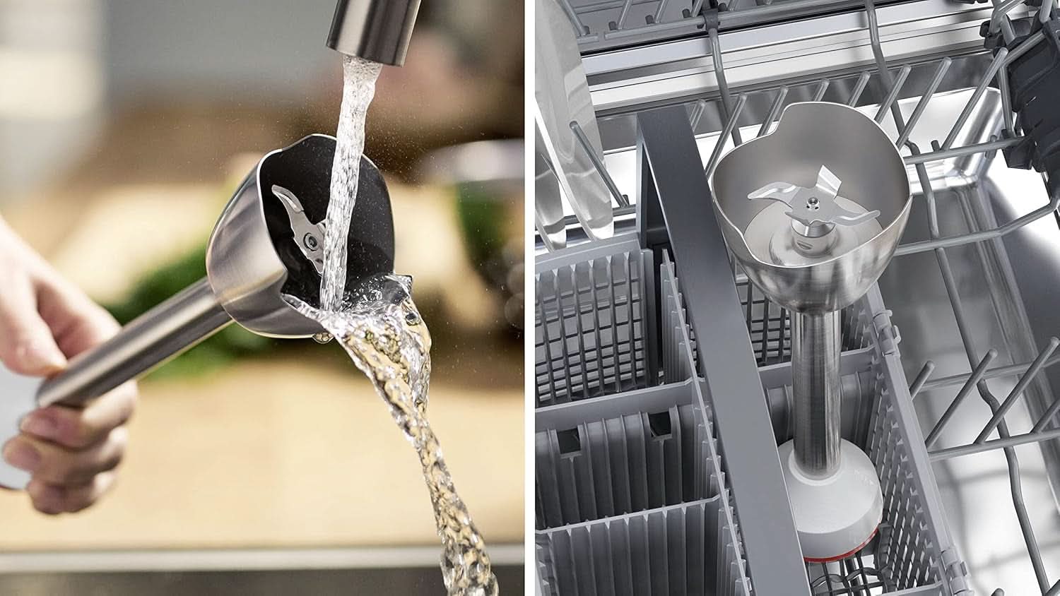 , Stabmixer, Ergomaster Serie 4, 800 Watt Motor, Snelheidsregelaar, Quattroblade Keuken Naty Shop
