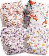 Littles and Bloomz FLP2-0406 standaard clip herbruikbare luier, 4 luiers