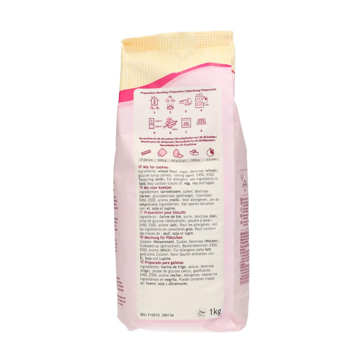 Funcakes Mix Für Kekse: Einfach Zu Verwendende, Knusprige Und Knusprige Kekse, Perfekt Zum Dekorieren Mit Fondant- Oder Royal Icing, Auch Als Tortenkruste Geeignet, Halal., 1 Kg Mix voor bakken en koken Naty Shop