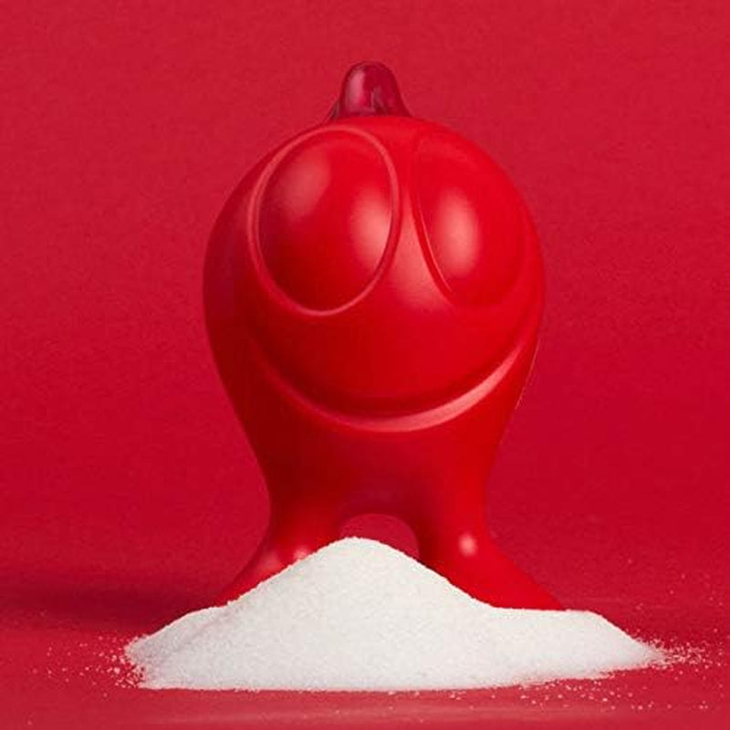 Alessi suikerdispenser "GINO ZUCCHINO" in thermoplastische hars, rood