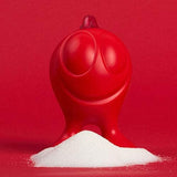Alessi suikerdispenser "GINO ZUCCHINO" in thermoplastische hars, rood