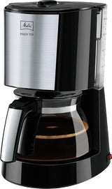 Melitta Enjoy Top Therm - Espressomachine met filter en thermische karaf in roestvrij staal, voor maximaal 10 koppen koffie, zwart/roestvrij staal