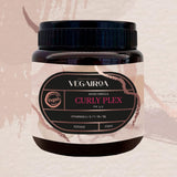 VEGAIROA - Curly Plex Mask - Masker voor gedefinieerde krullen zonder kroezen - Diep hydraterende verzorging - Voor krullend of golvend haar - Professioneel veganistisch kappersproduct - 300ml Naty Shop Haarmasker