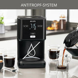 Krups Smart'n Light koffiemachine met timer, voor 1,25 liter filterkoffie, warmhoudfunctie, automatische uitschakeling, zwart, KM600810