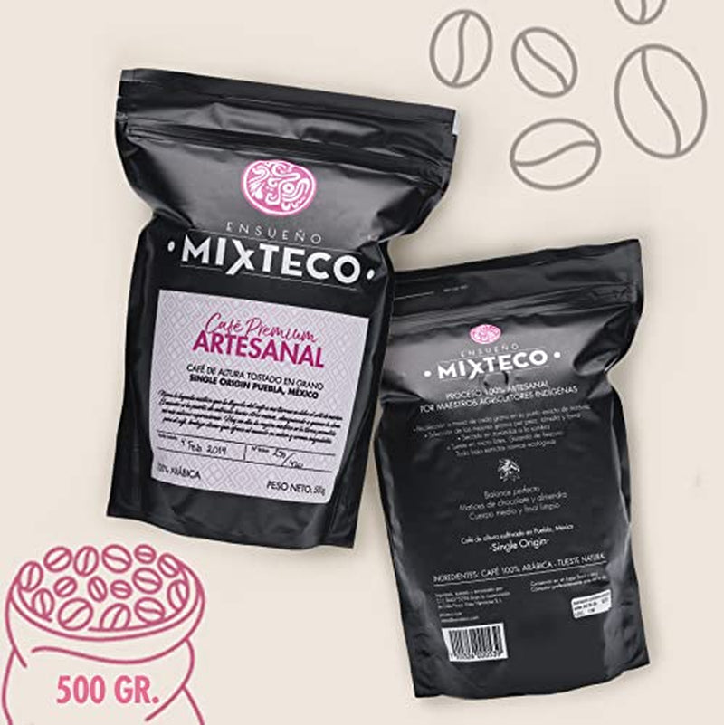 Geroosterde Arabica koffiebonen | 500 g met hints van cacao en amandelen | Van een traditionele koffiebrander | Delicate smaak