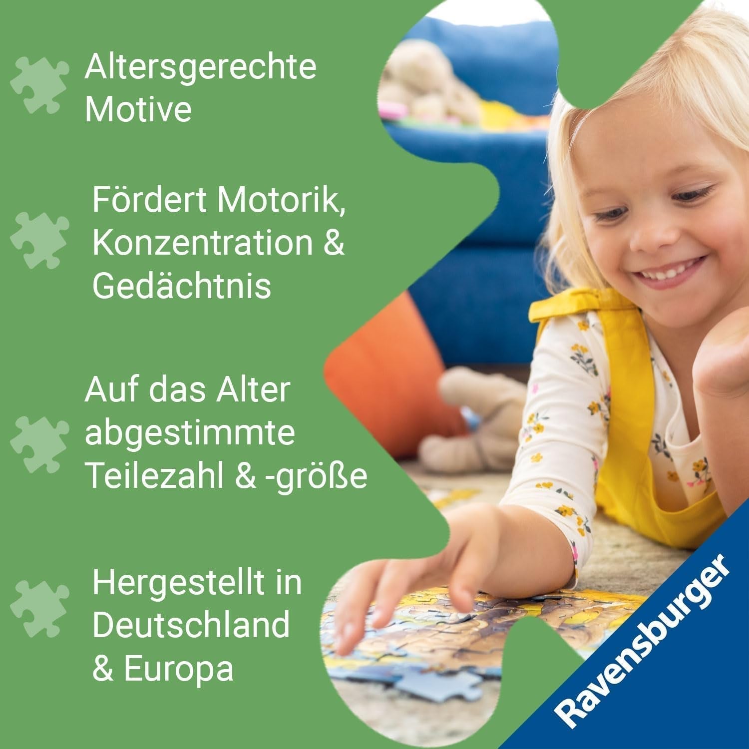 Ravensburger kinderpuzzel - 13927 Horse Dream - Puzzel met paarden voor kinderen vanaf 6 jaar, Met 100 stukjes in XXL-formaat, Met glitterpuzzel Naty Shop