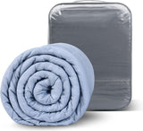 Winthome Verzwaarde deken met dekbedovertrek 150X205Cm 10,4Kg,Comfortabele Verzwaarde Deken,Anti-Stress Therapie Deken,Zware Deken voor Diepe Slaap en Beter Herstel,Zware Deken voor Volwassenen (Grijs) Bedden en Dekens Besuche den Winthome-Store Grijs 01 150X205Cm-10,4Kg