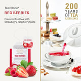 Teavelope "Red Berries" - fruitthee met aardbei- en frambozensmaak, 25 theezakjes, 62,5 g
