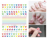 12 Blatt Nagelsticker Süß Kinder Nagelaufkleber Selbstklebend Weihnachtsblumen Blätter Tiere Pflanzen Früchte Nail Art Sticker Decoratie Nageldesign Zubehör