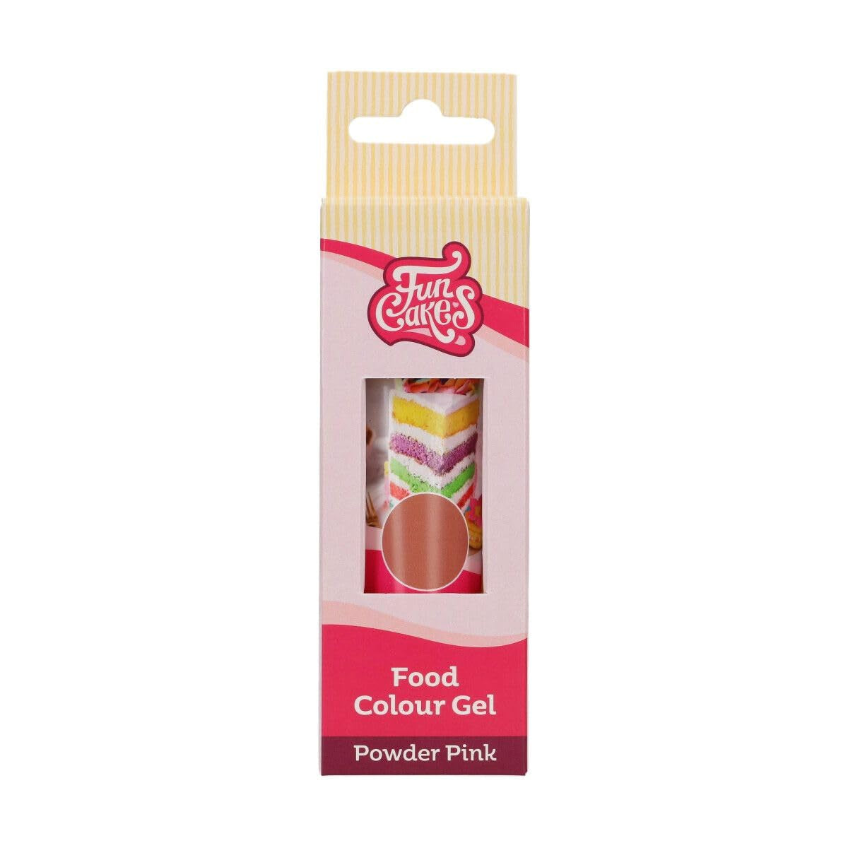 Kleurstof Funcakes Gel Powder Pink: Hooggeconcentreerde kleurstof voor deeg, room, fondant, marsepein, gebak, eenvoudige dosering, individuele druppels voor levendige kleuren, Halal, 30 g