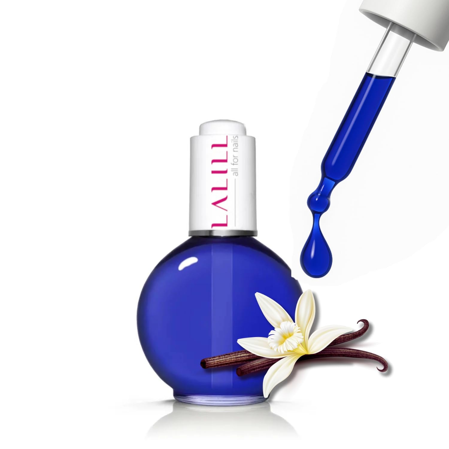 LALILL Nagelriemolie 75Ml - Himbeere Nagelpflegeöl - Nagelöl Pflege Für Nägel Nagelhaut - SPA Maniküre Naildesign Hände - Veganistisch - Met pipet