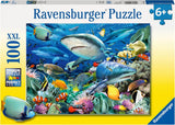 Ravensburger puzzel voor kinderen - 10951 Reef Of Sharks - Onderwaterwereldpuzzel voor kinderen vanaf 6 jaar met 100 stukjes in Xxl-formaat Puzzel Naty Shop Single