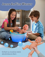 BABY Born Jonas - babypop 43 cm - 10 functies inclusief accessoires en matras - Werkt volledig zonder batterijen - Geschikt voor kinderen vanaf 3 jaar