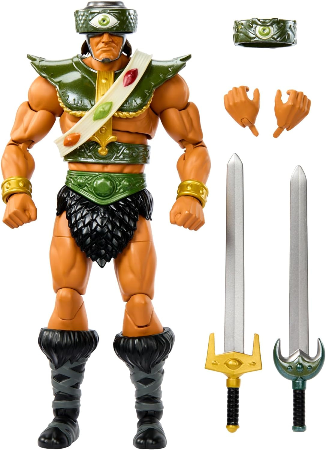 Masters of the Universe Masterverse New Eternia Tri-Klops-actiefiguur Deluxe verzamelfiguur met 30 bewegingspunten en accessoires Motu Toy HYC52-actiefiguren Naty Shop Standaardtitel