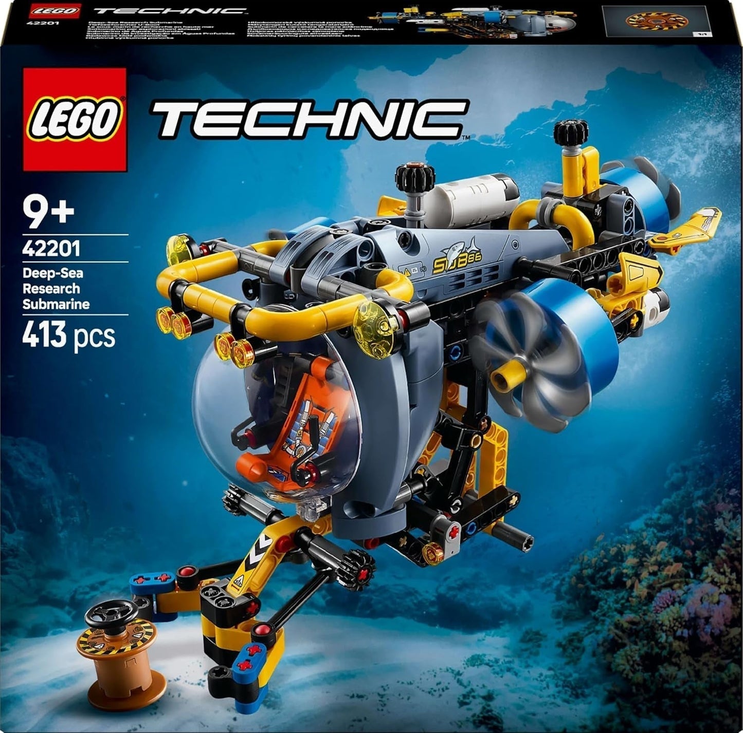 LEGO Technic Deep Sea Explorer Onderzeeër bouwspeelgoed voor kinderen van 9 jaar oud Jongens en meisjes Creatieve verjaardagscadeau-ideeën Bouwbaar voertuig met roterende propellers 42201 Bouwsets Bekijk de LEGO-Store